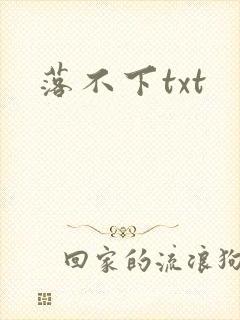 落不下txt封面