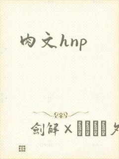 肉文hnp