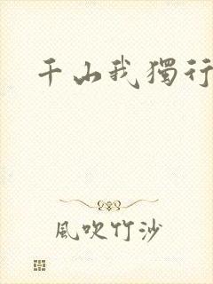 千山我独行封面