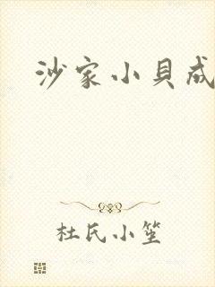 沙家小贝成长记封面