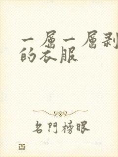一层一层剥开你的衣服