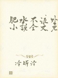 肥水不流外人田小说全文免费阅读1