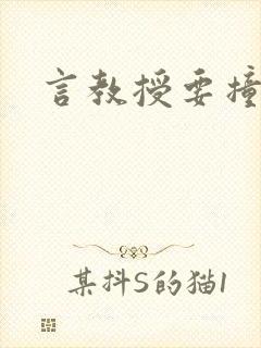 言教授要撞坏了封面