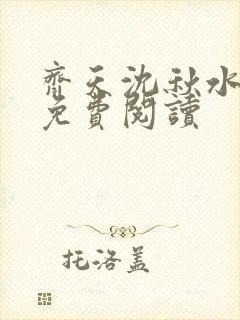 齐天沈秋水小说免费阅读封面