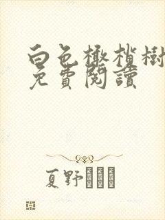 白色橄榄树全文免费阅读封面