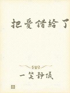 把爱错给了你