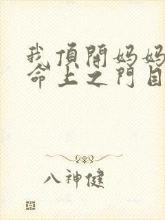 我顶开妈妈的生命上之门目录封面