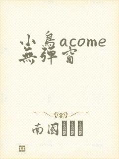 小鸟acome无弹窗封面