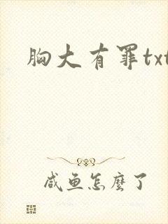 胸大有罪txt