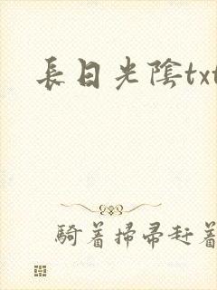 长日光阴txt