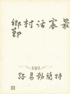 乡村活寡最新章节