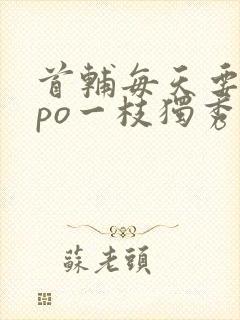 首辅每天要不够po一枝独秀封面