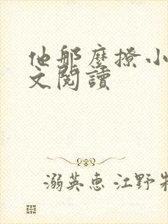 他那么撩小说全文阅读封面