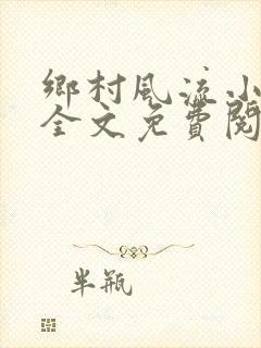 乡村风流小傻子全文免费阅读