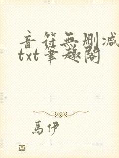 音符无删减全文txt笔趣阁封面