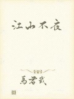 江山不夜封面
