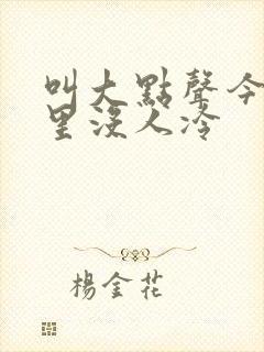 叫大点声今晚家里没人冷封面