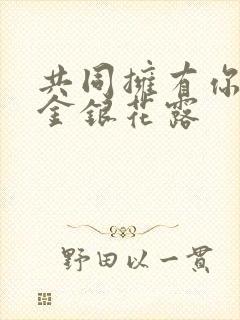 共同拥有你by金银花露