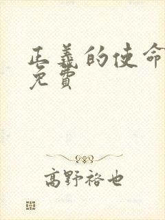 正义的使命全文免费封面