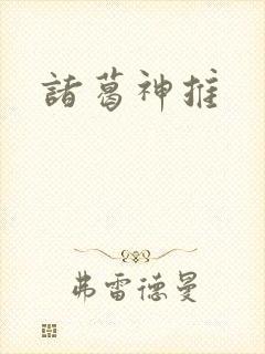 诸葛神推封面