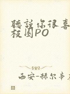 听说你很喜欢我校园PO