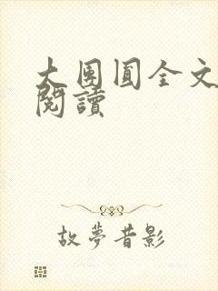 大团圆全文完整阅读