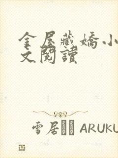 金屋藏娇小说全文阅读