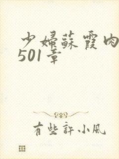 少妇苏霞肉欲第501章