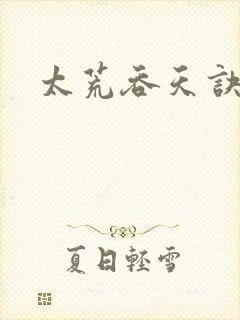 太荒吞天诀小说封面