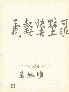 王叔快点可以吗我赶去上班封面