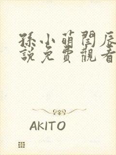 孙小萌闫辰的小说免费观看