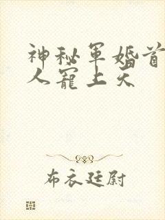 神秘军婚首长大人宠上天