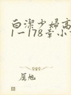 白洁少妇高义第1一178章小说