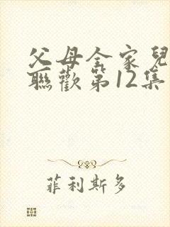 父母全家儿女大联欢第12集封面