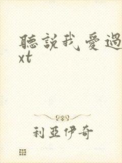 听说我爱过你txt