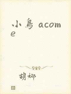 小鸟 acome