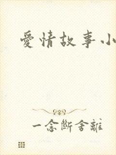 爱情故事小说