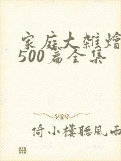 家庭大杂烩小说500篇全集