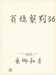 翁熄系列36章封面