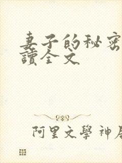 妻子的秘密免费读全文