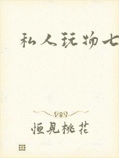 私人玩物七七封面