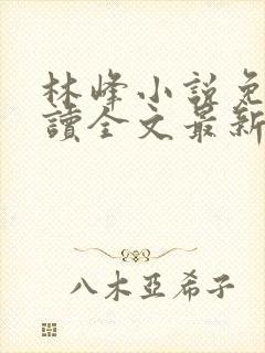 林峰小说免费阅读全文最新章节