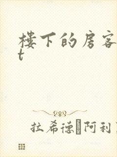 楼下的房客txt封面