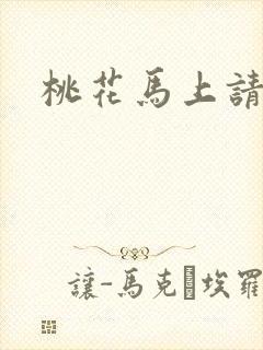 桃花马上请长缨