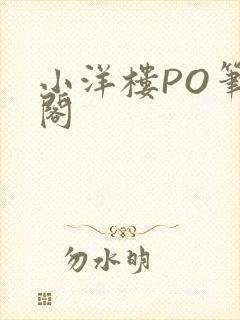 小洋楼PO笔趣阁