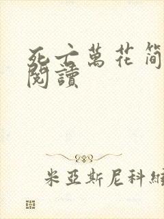 死亡万花简小说阅读封面