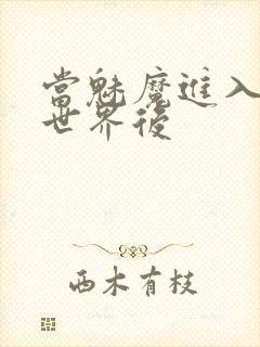 当魅魔进入快穿世界后封面