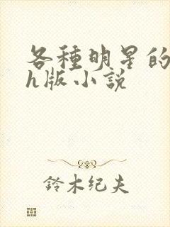 各种明星的综艺h版小说