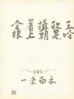 含着摄政王的紫根上朝是啥小说