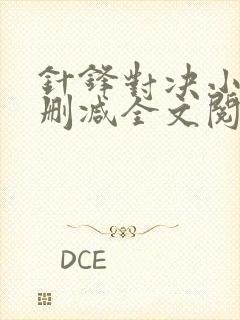 针锋对决小说未删减全文阅读